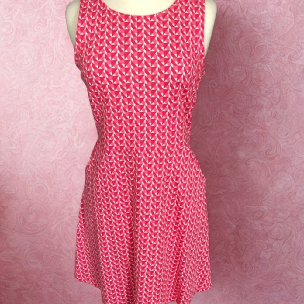 NY&Co. Pink Geometric Knit Dress - Picture 1 of 8